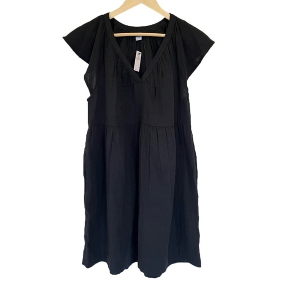 Old Navy Black Cotton Mini Dress - Picture 12 of 12